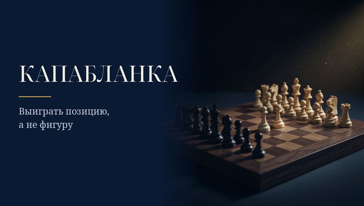 Капабланка: как выиграть позицию, а не фигуру
